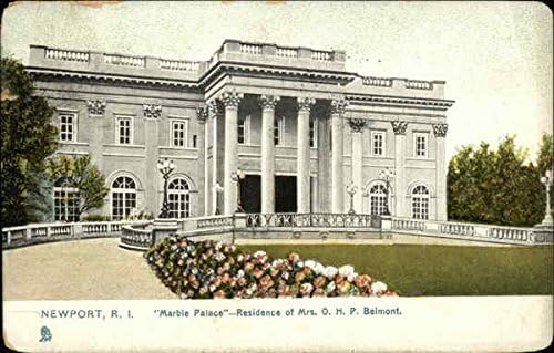 Мраморен дворец, Резиденция на г-жа Оа З. П. Белмонт Нюпорт, Роуд Айлънд, Оригинални антични картичка