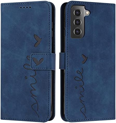 Калъф за мобилен телефон, съвместим с тисненым модел Samsung Galaxy S21, Кожен Портфейл, джоб за телефон, Слот