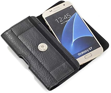 Носене калъф за мобилен телефон, Калъф-портфейла от джоба скоба, Съвместима с Samsung Galaxy s10e / S9/S8 /S7/