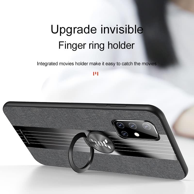 Защитно кобур, съвместима с калъф Samsung Galaxy A51 (5G), с магнитна поставка на 360 °, Мултифункционален калъф