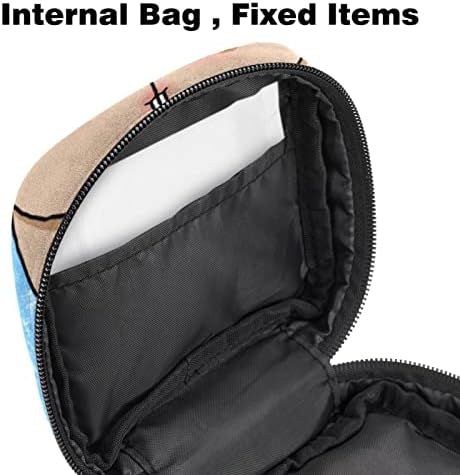 ORYUEKAN Чанта За съхранение на Хигиенни Кърпички, Преносими Многократна употреба Менструални Тампони джоб,