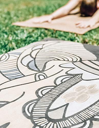 Замшевый килимче за йога Shakti Warrior - Натурален, екологично чист, биоразлагаемый нескользящий мат премиум-клас