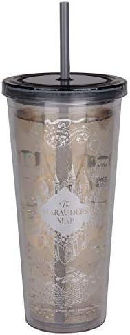 Пътен чаша с соломинкой Карта на Мародера Хари Потър - Тържествено се заклевам, че не съм замышляю нищо добро