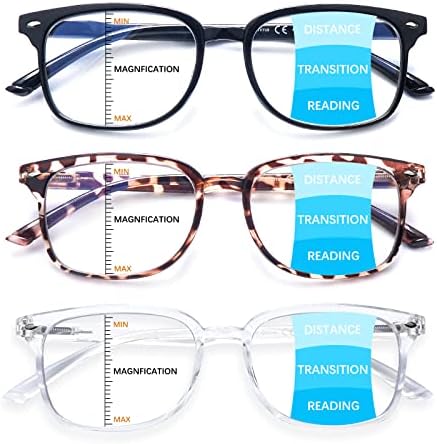 STASTEND Прогресивно Мультифокальные Очила за Четене със Синя Светлина за Жените и Мъжете в Модни Рамки за Очила