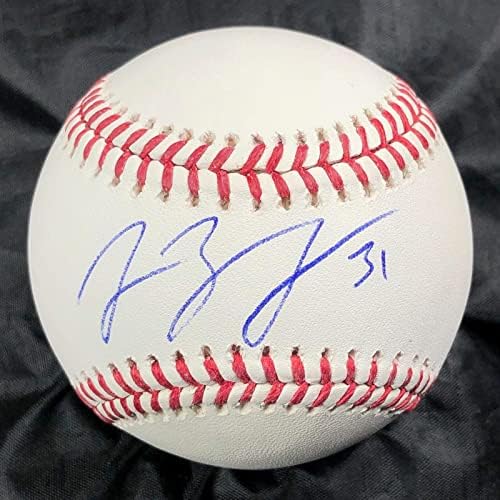 ДЖО БЬЯДЖИНИ подписа бейзболен договор PSA / DNA Toronto Blue Jays с автограф - Бейзболни топки с автографи
