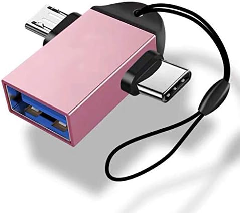 Адаптер ZHUHW 2 в 1 OTG, USB 3.0 за свързване към порт Micro USB и USB C, Алуминиева Сплав, Конвертор (Цвят: