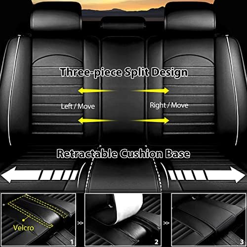 Калъфи за автомобилни седалки IKABEVEM, подходящи за Volkswagen Taos 2022 2023, Калъф за седалка от изкуствена