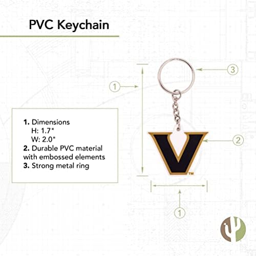 Пустинен Кактус Университет Вандербилт Ключодържател За автомобилни ключове Притежателя (PVC И)