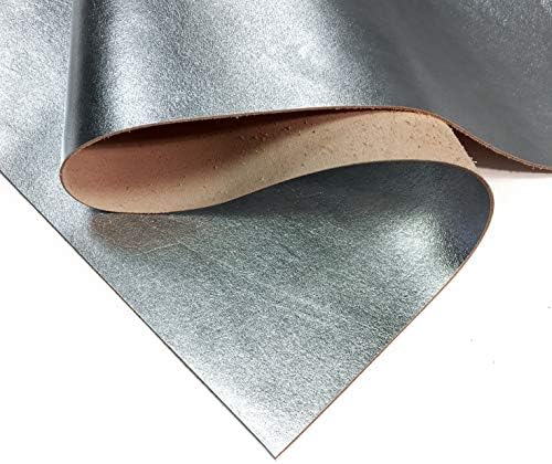 Метална кожа от тъмно розово злато: Естествена блестяща кожа с метален покрив за шиене, бродерия и производство на бижута (тъмно розово злато, 8x10 инча / 20x25 см)