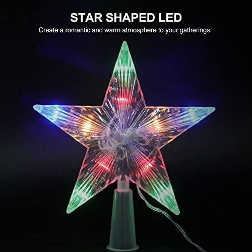 Abaodam Коледно Дърво Star Light, Захранван С Батерии Led Лампа за Украса на Коледната Елха Размер S