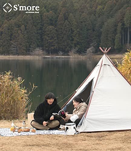 Луксозна 4-сезонна Кемпинговая палатка S ' more, Лесно за Инсталиране Семейна палатка с чанта за носене, Водоустойчива