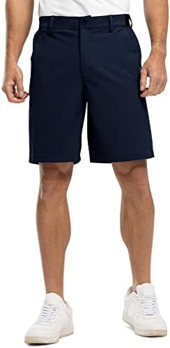 Мъжки къси панталони за голф Rdruko Stretch Dry Fit 9 Лека Ежедневни Облекла, Спортни къси Панталони с Джобове