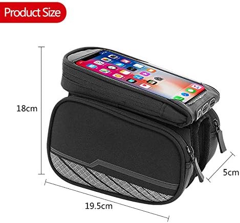 SYKSOL GUANGMING - Чанта на предната рамка за колоездене телефон, Велосипедна Водоустойчива Чанта за волан с