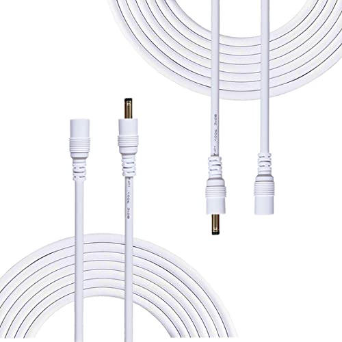 Liwinting 2 елемента удължителен кабел на адаптера на захранване dc дължина 3 м/9,84 фута, жак 1,35 mm x 3,5