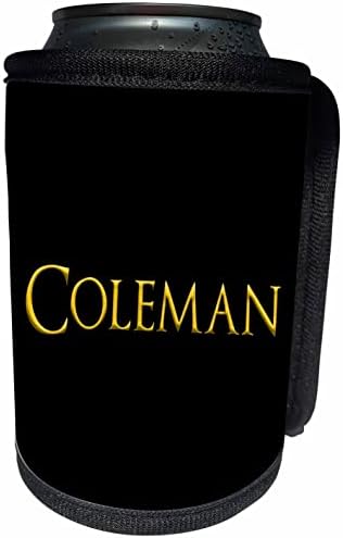 3дРоуз Колман най-популярното име за момче в Америка. Свети жълт цвят. - Опаковки за бутилки-охладители (cc-361938-1)