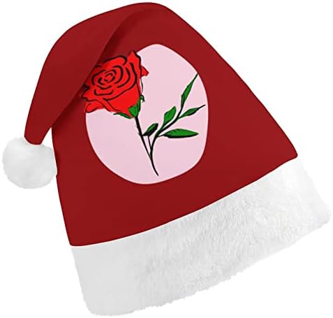 Коледна шапка с рози, персонални шапка на дядо коледа, забавни коледни декорации